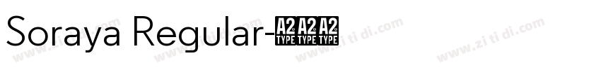 Soraya Regular字体转换
